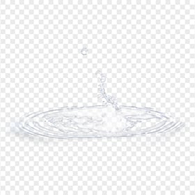 Water Splash Puddle Ripple Drop Effect Transparent PNG