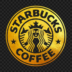 HD Starbucks Gold Logo PNG