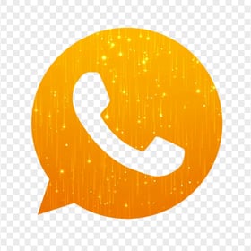 HD Orange Beautiful Wa Whatsapp App Logo Icon PNG