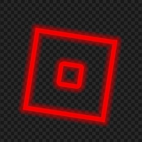 HD Neon Roblox Red Square Symbol Sign Icon Logo PNG