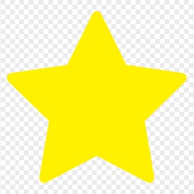 Star Silhouette Yellow Icon PNG