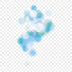 HD Blue Bokeh Thumbnail Effect Background PNG