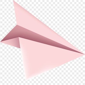 Pink Origami Paper Plane Airplane PNG