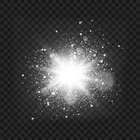 Bright Explosion Light White Effect HD PNG