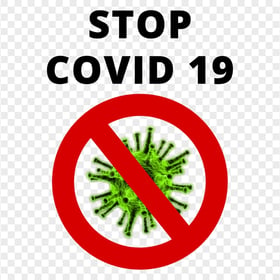 Stop Covid Coronavirus Fight Logo Icon Pandemic