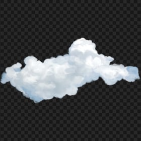Transparent HD White Painting Realistic Cloud