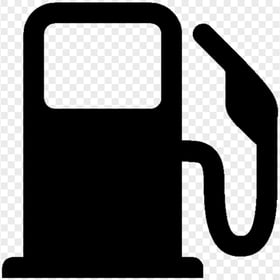Gas Fuel Station Black Icon Transparent PNG
