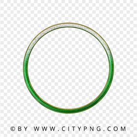 Green Gradient Outline Circle PNG
