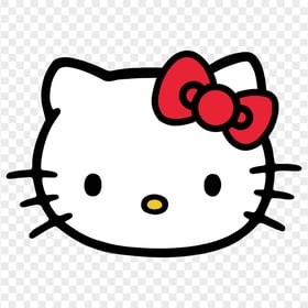 Adorable Hello Kitty Head HD Transparent PNG