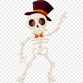 HD Cartoon Calavera Dancing Skeleton Character PNG