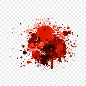HD Abstract Red Paint Splash Effect Transparent PNG