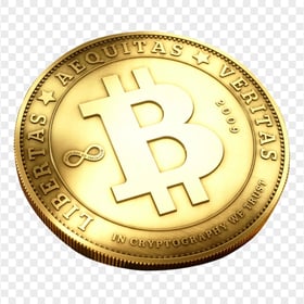 HD Real Bitcoin BTC Coin PNG