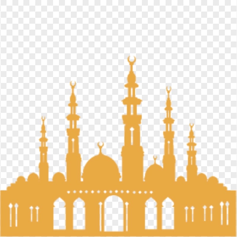 Islamic Brown Shape Masjid Mosque Vector