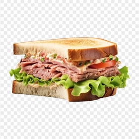 Tuna Toasted Sandwich and Lettuce HD Transparent Background