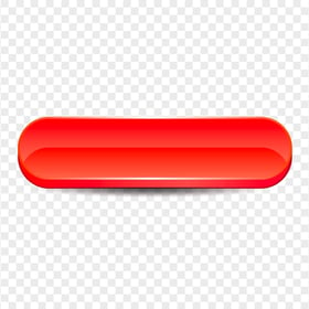 3D Red Vector Blank Button PNG Image