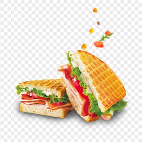 Breakfast Toast Ham and Cheese sandwich Fast food PNG