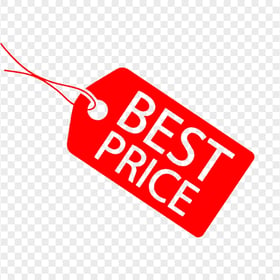 HD Red Best Price Tag Icon Transparent PNG