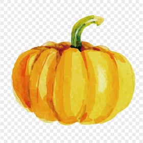 Watercolor Orange Pumpkin High Resolution
