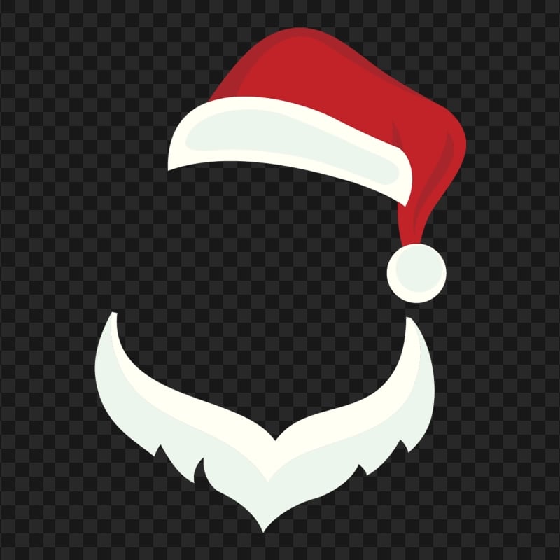 Christmas Santa Claus Hat & Beard HD PNG | Citypng