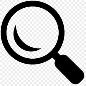 Magnifying Glass, Search Black Icon Transparent Background