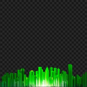 Green Cityscape Building City Silhouette PNG