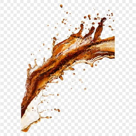 HD Cola Liquid Pouring Splash PNG