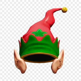 Elf Hat With Ears PNG Image