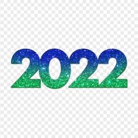 Blue & Green Glitter  2022 HD PNG