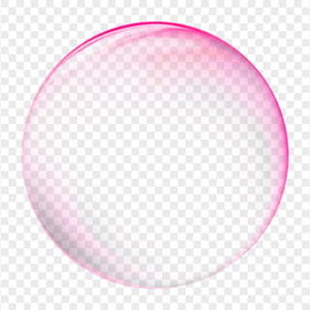 HD Pink Bubble Circle Transparent PNG