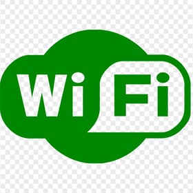 HD Wifi Wi-Fi Hotspot Wireless Green Logo Sign PNG