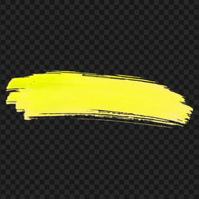 HD Watercolor Brush Yellow Effect PNG