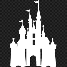 Mickey Mouse White Kingdom Castle Silhouette