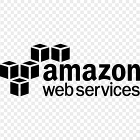 Black Amazon AWS Web Services Logo