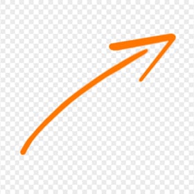 HD Orange Line Arrow PNG