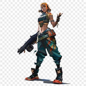 HD Raze Valorant Game Female Character Player PNG