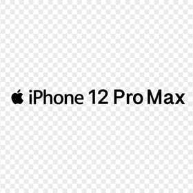Black Apple iPhone 12 Pro Max Logo