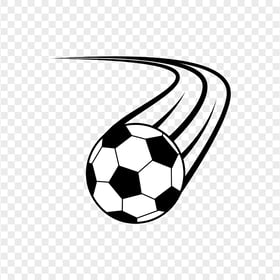 Kicked Soccer Ball Icon HD PNG