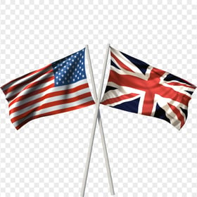 HD United Kingdom And United States Flags PNG