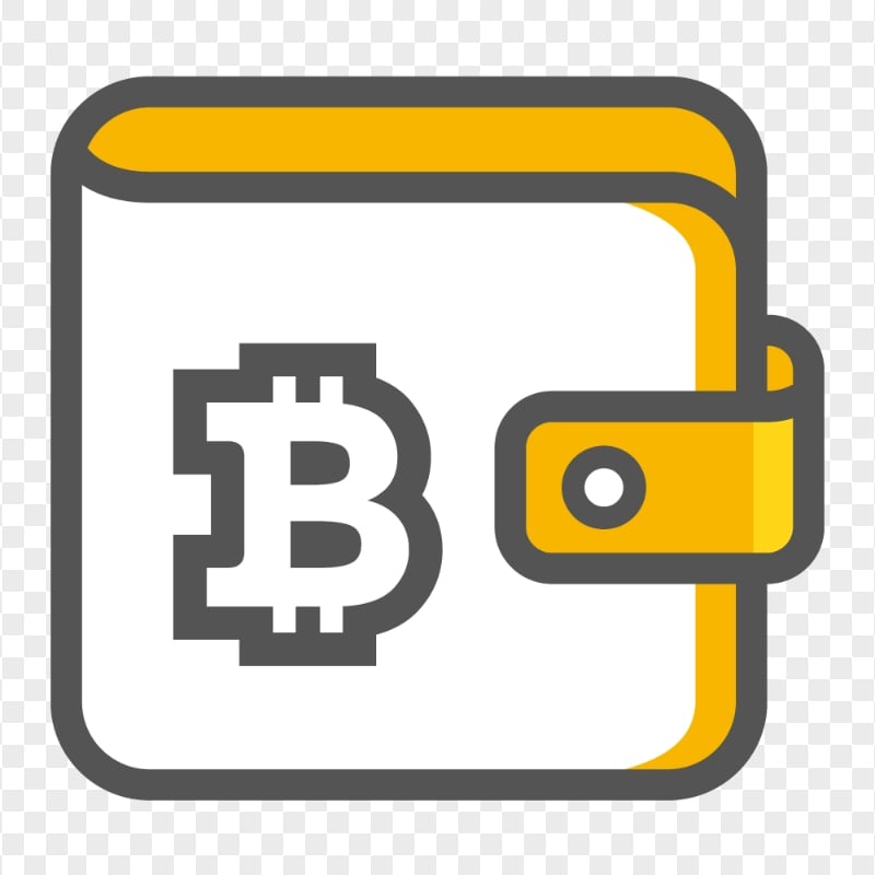 HD Flat Btc Bitcoin Wallet Icon PNG