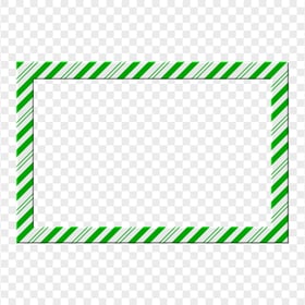 Christmas Green Candy Style Photo Frame PNG IMG