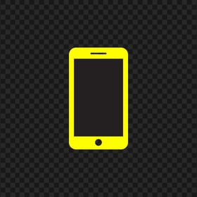 HD Black And Yellow Mobile Icon Transparent PNG