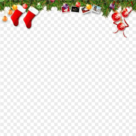 Christmas Santa Decoration Illustration Border