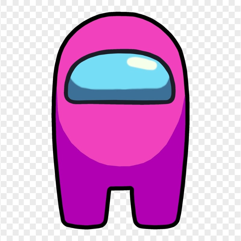HD Pink Among Us Crewmate Front View PNG Citypng