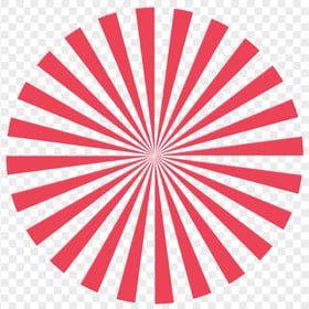 Abstract Flat Red Rays Sunburst Circle HD PNG