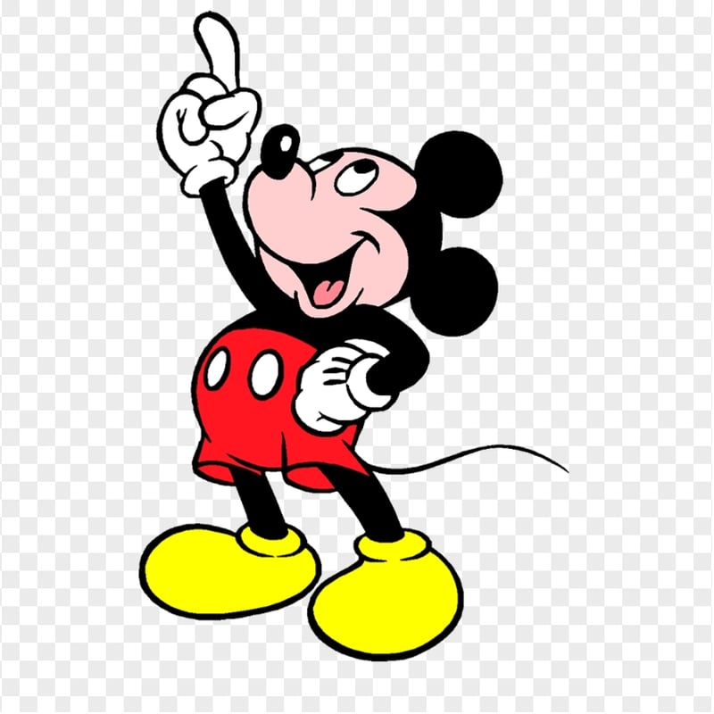 Mickey Mouse Finger Pointing Up PNG | Citypng