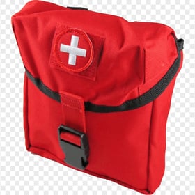 Red Medical Emergency Back Bag First Aid