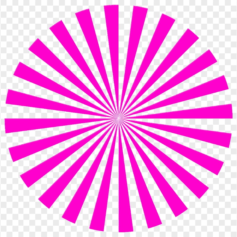 Transparent Abstract Pink Rays Sunburst Circle | Citypng