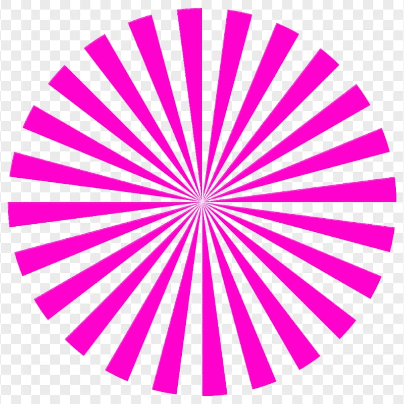 Transparent Abstract Pink Rays Sunburst Circle