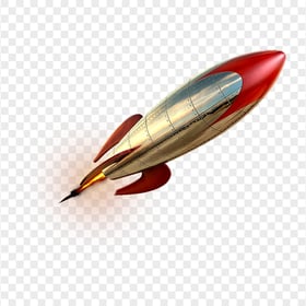 HD Realistic Space Rocket PNG
