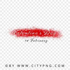 HD Valentine's Day 14 February Logo Transparent PNG